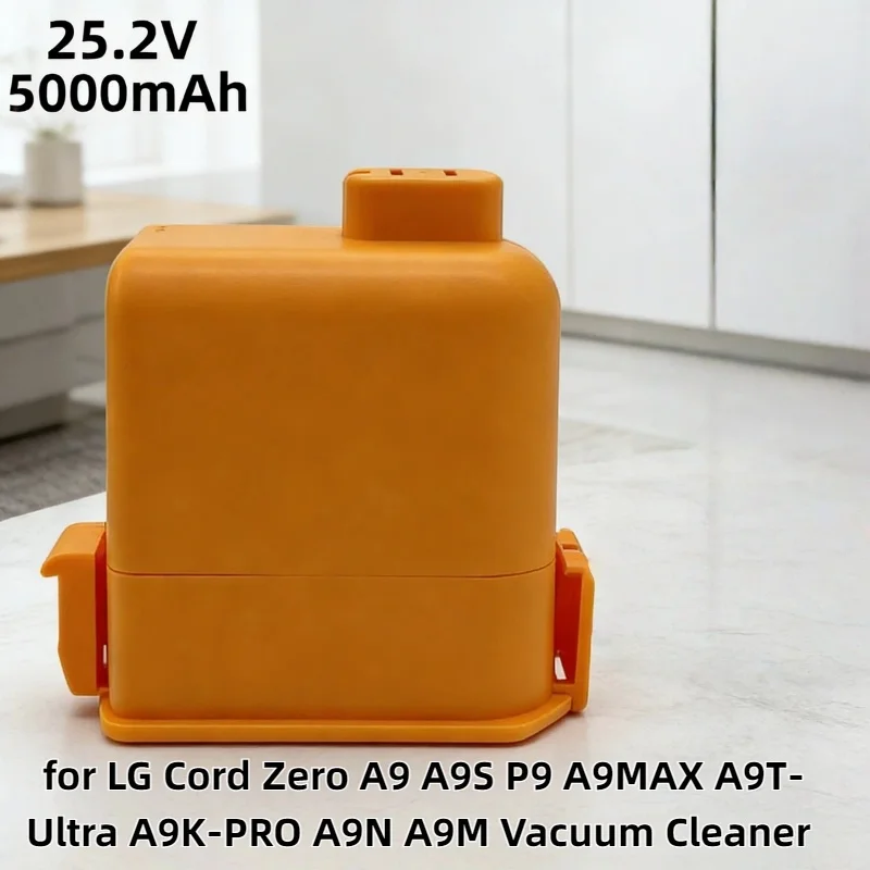 

Сменная батарея 5000 мАч – Аксессуар высокой емкости для пылесосов LG Cord Zero A9, A9S, P9, A9MAX, A9T-Ultra, A9K-PRO, A9N, A9M