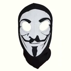 Handmade Cotton Fabric Mask Hood Face Balaclava Halloween Cosplay V For Vendetta Mask Cosplay Guy Fawkes Anonymous Mask