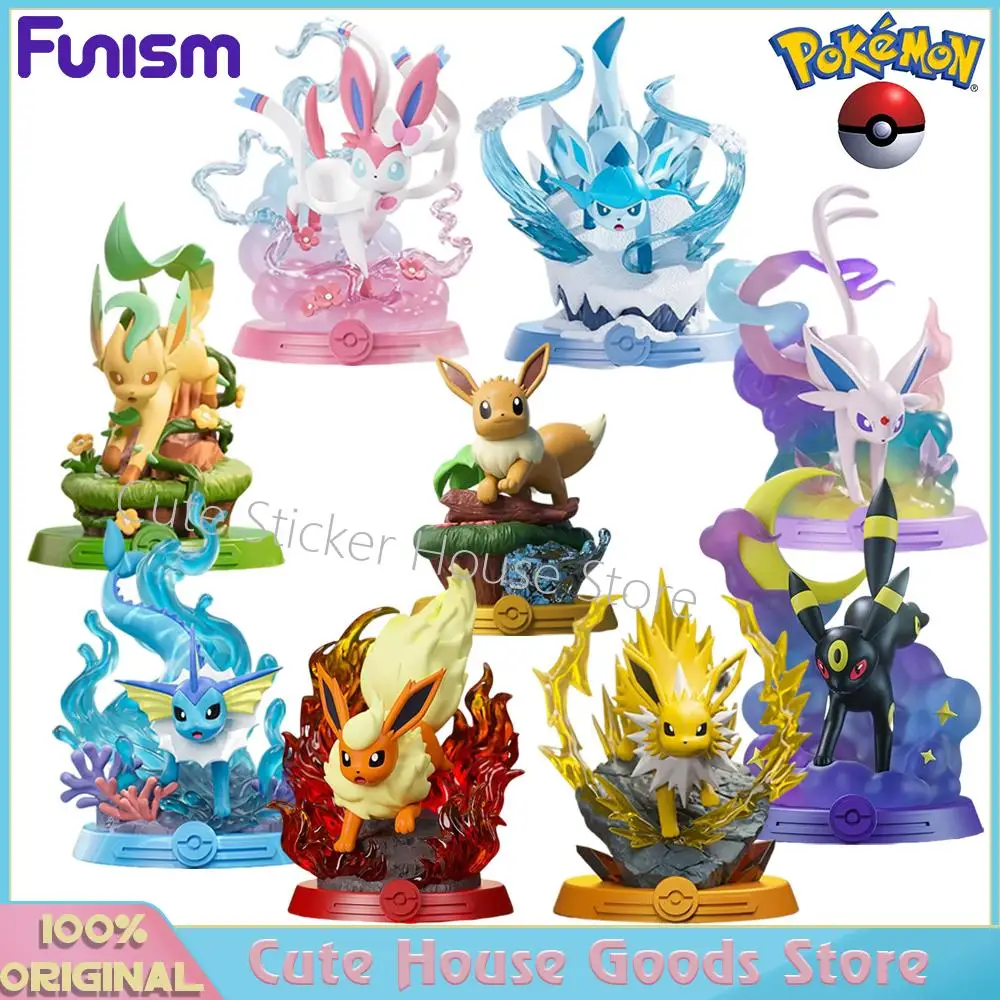 【在庫あり】オリジナル-ファニズム-ポケモン-イーブイ-アドベンチャー-シリーズ-ヴァポリオン-ジョルテオン-フレアエオン-シルベオン-エスパエオン-リーフィア-グレイシア-12cm-フィギュア