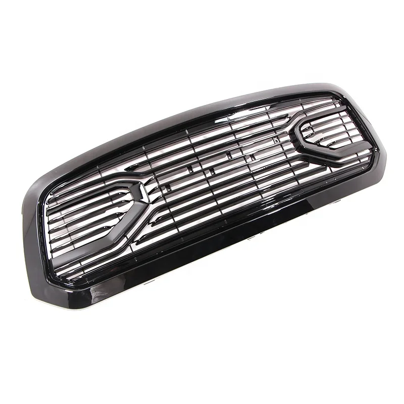 Suitable for Dodge Ram 1500 2014-2018 Pickup Truck Front Bumper Grill Replacement Shell Shiny Black Front Grille