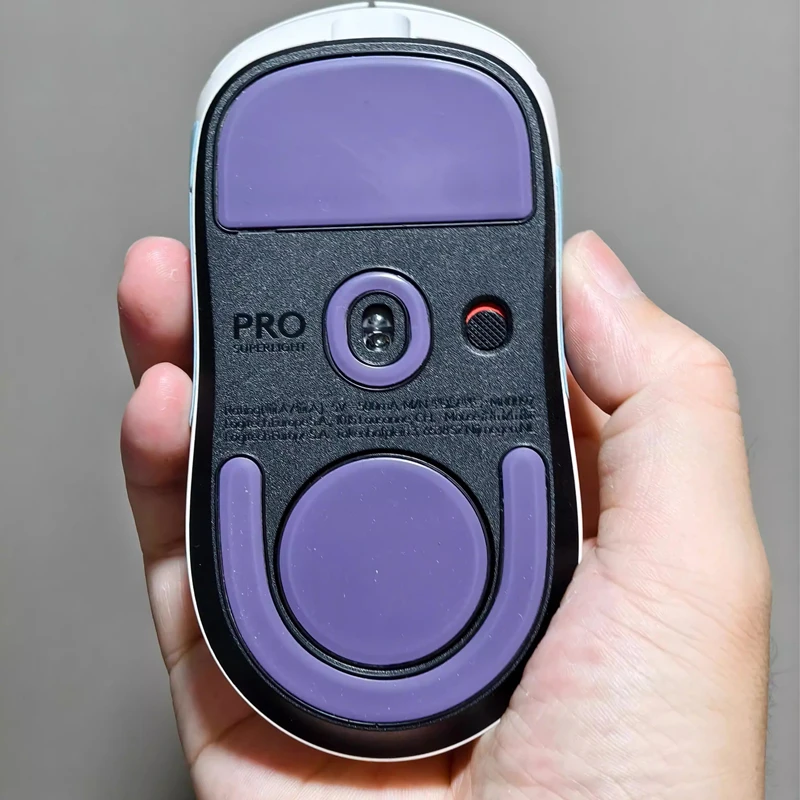 1 Set PTFE Anti-Collapse Arc-Edged Mouse Skate For G PRO X Superlight 2 Similar To Obsidian Air Purple Haze Mouse Feet Glides