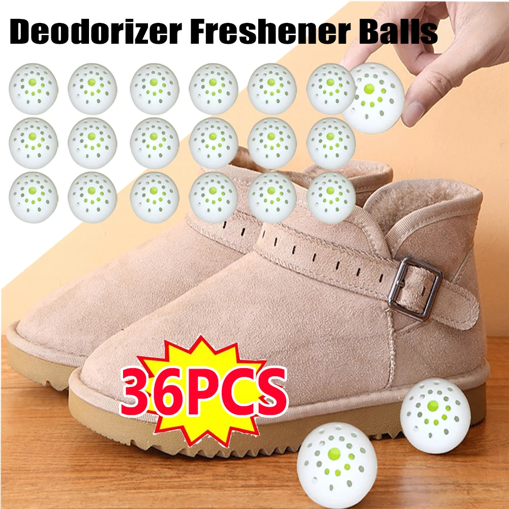 6-36Pcs Deodorizer Balls Sneaker Perfume Balls for Shoe Gym Bag Locker and Cars Deodorizer Neutralizing Odor Shoe Freshener Ball