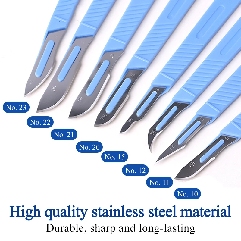 Kaiyuan medical sterile plastic handle scalpel double eyelid cosmetic plastic surgery tool disposable blade
