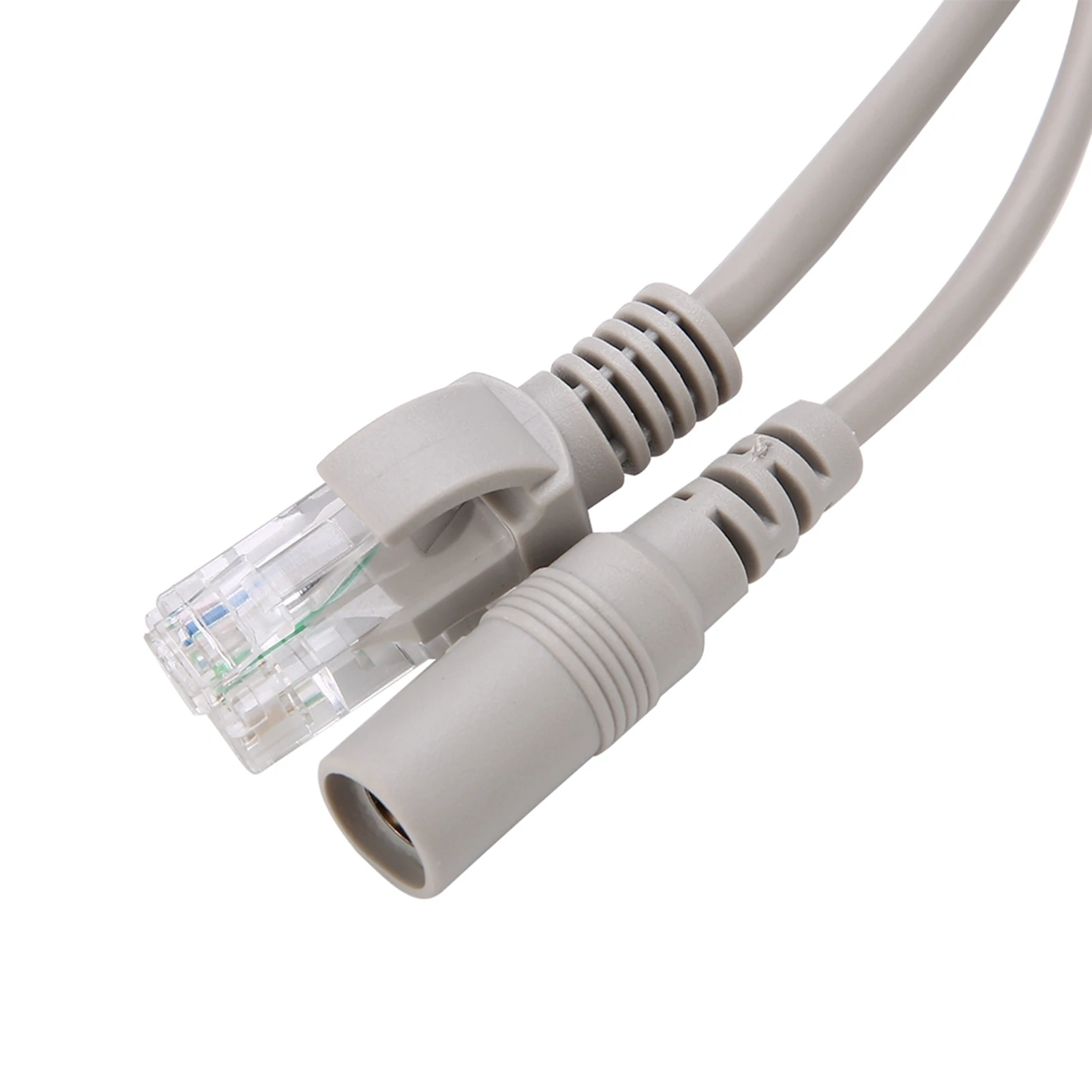 ZK30 5M/10M/15M/20M RJ45+DC كابل إيثرنت CCTV لكاميرات IP نظام NVR 10Mbps100Mbps (20M)