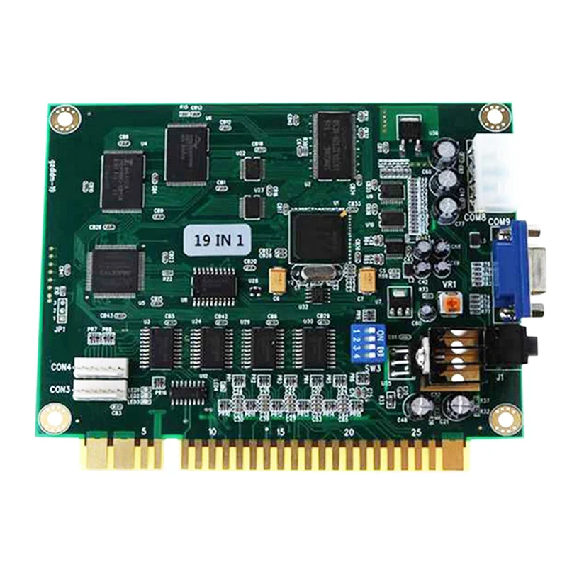 

AU32-19 in 1 Arcade Classic Game Board VGA Output Arcade Game Board Durable for Jamma Arcade Motherboard