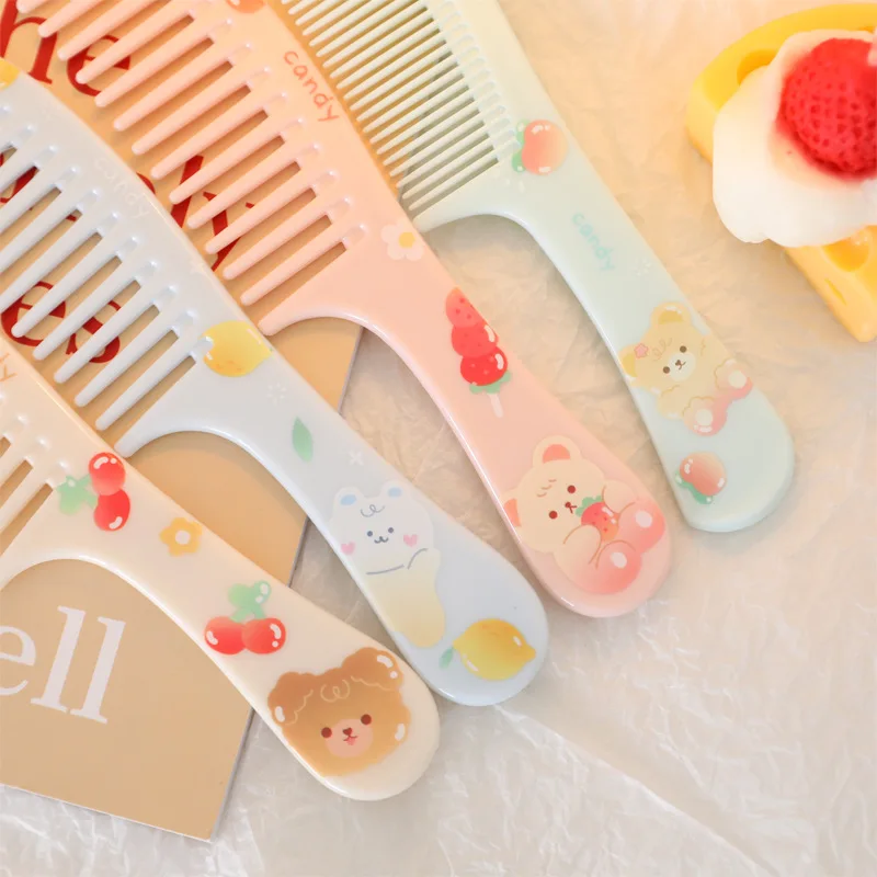 Cute Cartoon Anti-static Hair Dressing Comb Portable Travel Comb for Kids Girls Students Comb Baby Hair Care Comb Hot