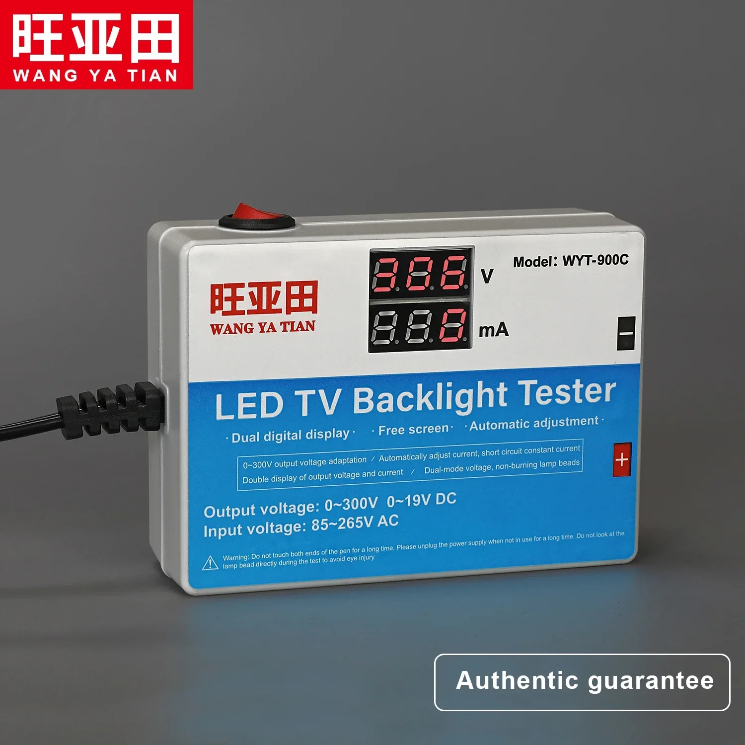 New 0-300V Output LED TV Backlight Tester LED Strips Test Tool with Current and Voltage Display Measurement Instruments