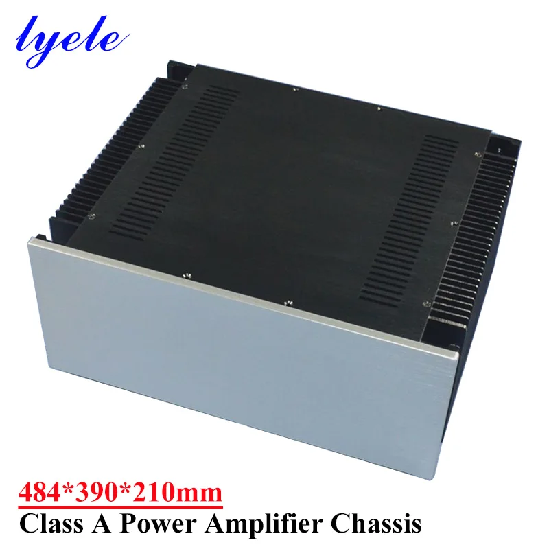 

484*390*210mm All-aluminum Class A Power Amplifier Chassis with Heat Sink High-end Diy Audio Amplifier Case Shell