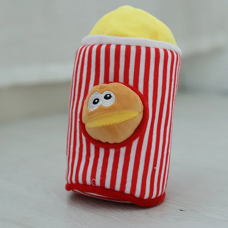 Pea Cheese Popcorn Sounding Dog Toy Pet Sounding Paper Toy Hide and Seek Food Pet Fun Game Toy Pet Toy