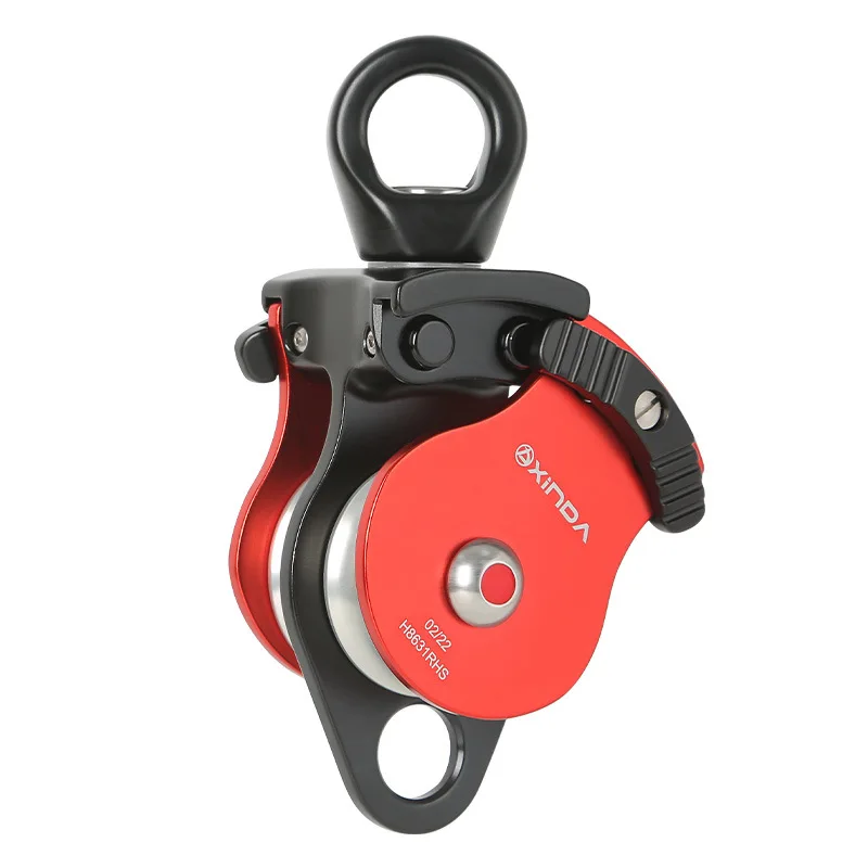 Universal Double Pulley, Rotating Ring, Rope Prevention Knot, Side Plate Pulley, Mountain Climbing, P479