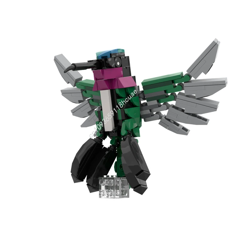 213 pçs moc beija-flor sem nan modelo blocos de construção arquitetura modular diy crianças aniversário montar ideia brinquedos presentes natal