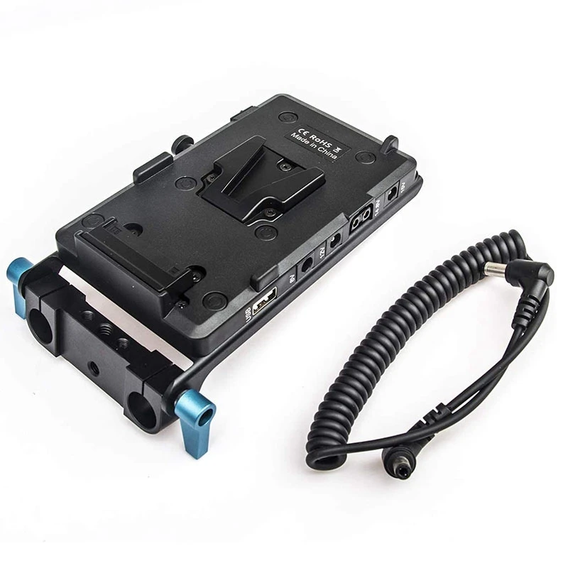 

WY-VG1 FOTGA V-Lock D-Tap Battery Plate Adapter V Mount Plate for Broadcast SLR HD Camera with DC-DC Spring Wire