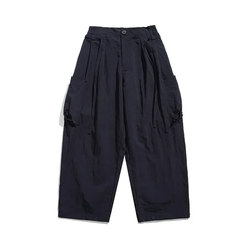 New Male Women Oversized Outdoor Harem Trousers Pants Mens Harajuku Streetwear Cityboy Loose Casual Wide Leg Cargo Pants