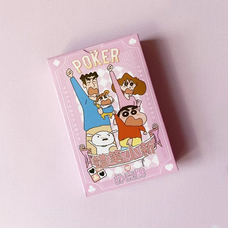 

Boxed 54pcs/set 2023 NEW Anime Crayon Shin-chan figure kawaii LOMO card photo pattern Poker playing cards toys gifts