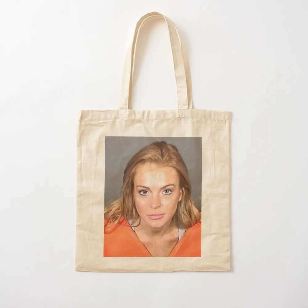 Lindsay Lohan 2010 Mugshot Tote Bag