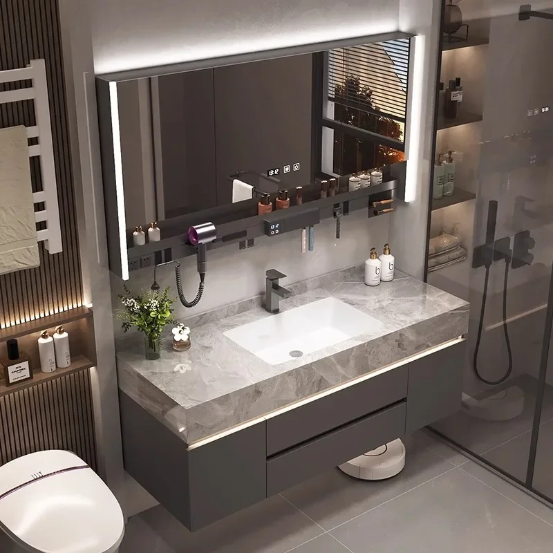 لائحة، بدون خياطة، حوض سيراميك، خزانة حمام، فاخرة خفيفة، مرحاض، غسيل #2