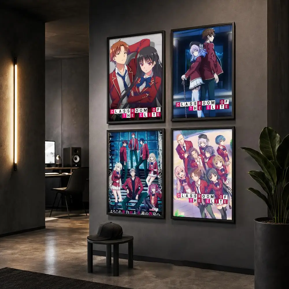 Classroom Of The E-Elite Anime Poster HD Home Wall Stickers House Hallway Living Room Bedroom Bar Office Decor Art Prints