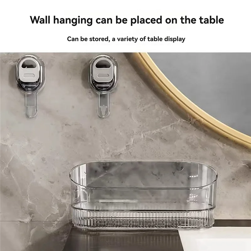 

YWDZ-Настенная кухонная коробка для хранения на присоске для организации макияжа и ухода за кожей