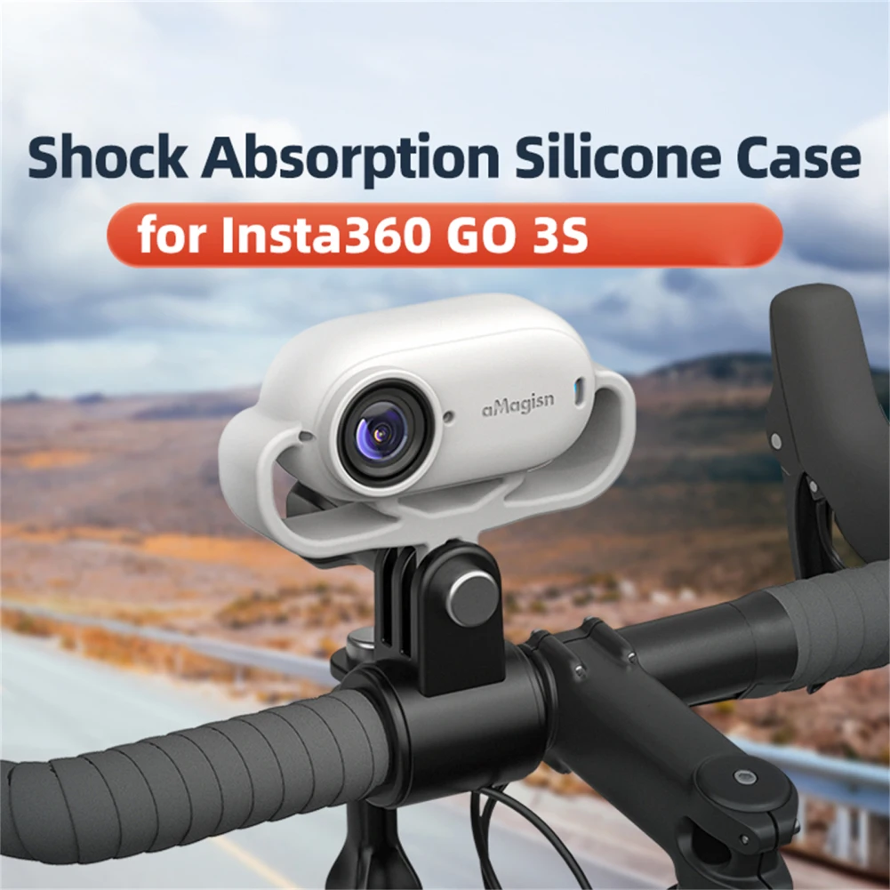 Silicone Protective Case Compatible For GO 3S Action Camera Shock Absorbing Anti-fall Mount Cover Protector Camera Accessories