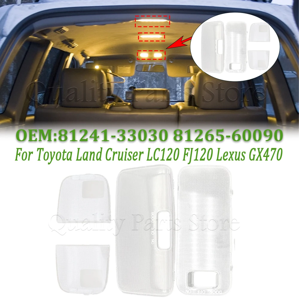 For Lexus GX470/Toyota Land Cruiser Prado LC120 FJ120 03-09 Reading Light Cover Roof Lamp Shell 8126560090 8125160010 8124133030