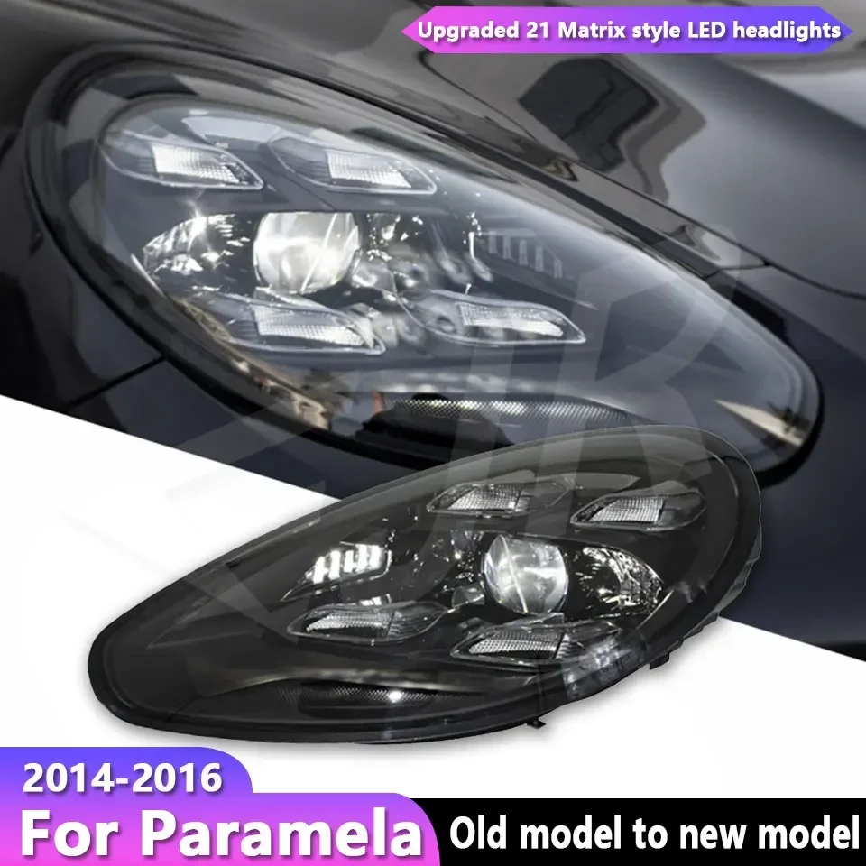 Faros delanteros LED para coche, lámpara de alta calidad para Porsche Panamera 970,1, 970,2, antiguo a nuevo, 2010-2016, actualización 2022, matriz