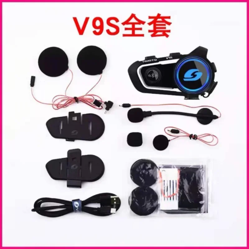 Versión china Easy Rider Vimoto casco motocicleta Bluetooth auriculares estéreo teléfono móvil GPS 2 Radio v8s V9S