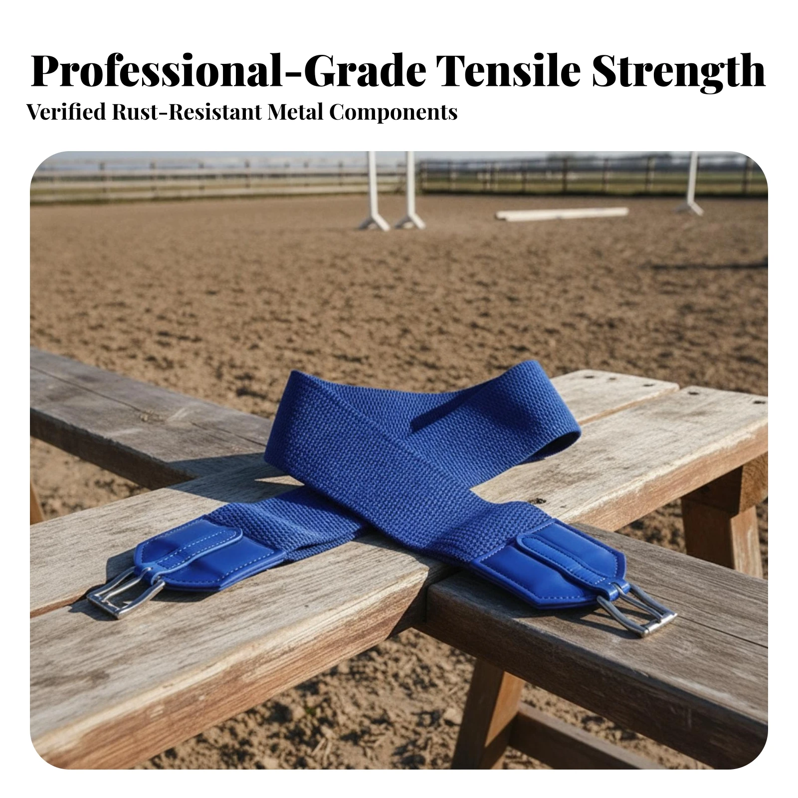 Horse Riding Girth High-Strength Equestrian Girth Strap Horse Cinch with Buckle Wear-Resistant Equine Cinch Woven