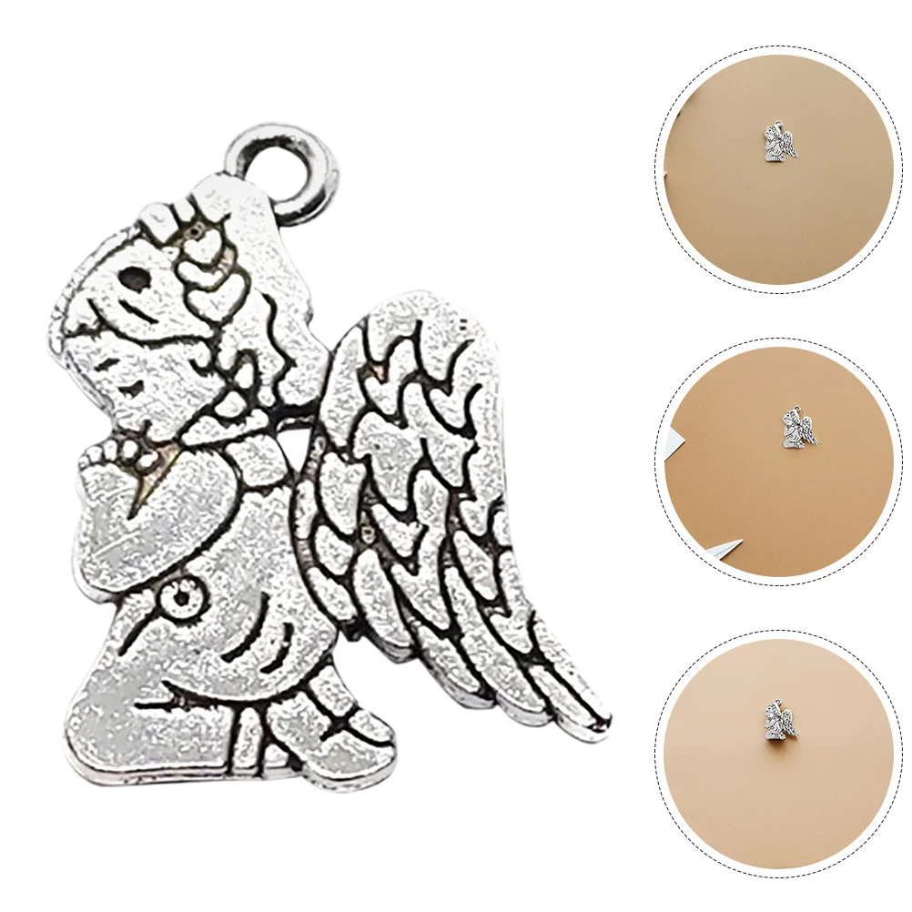 

40Pcs 23x17mm Alloy Angel Wing Pendants Small Pendant Charms for Jewelry Making Necklace Accessories Charm Accessory