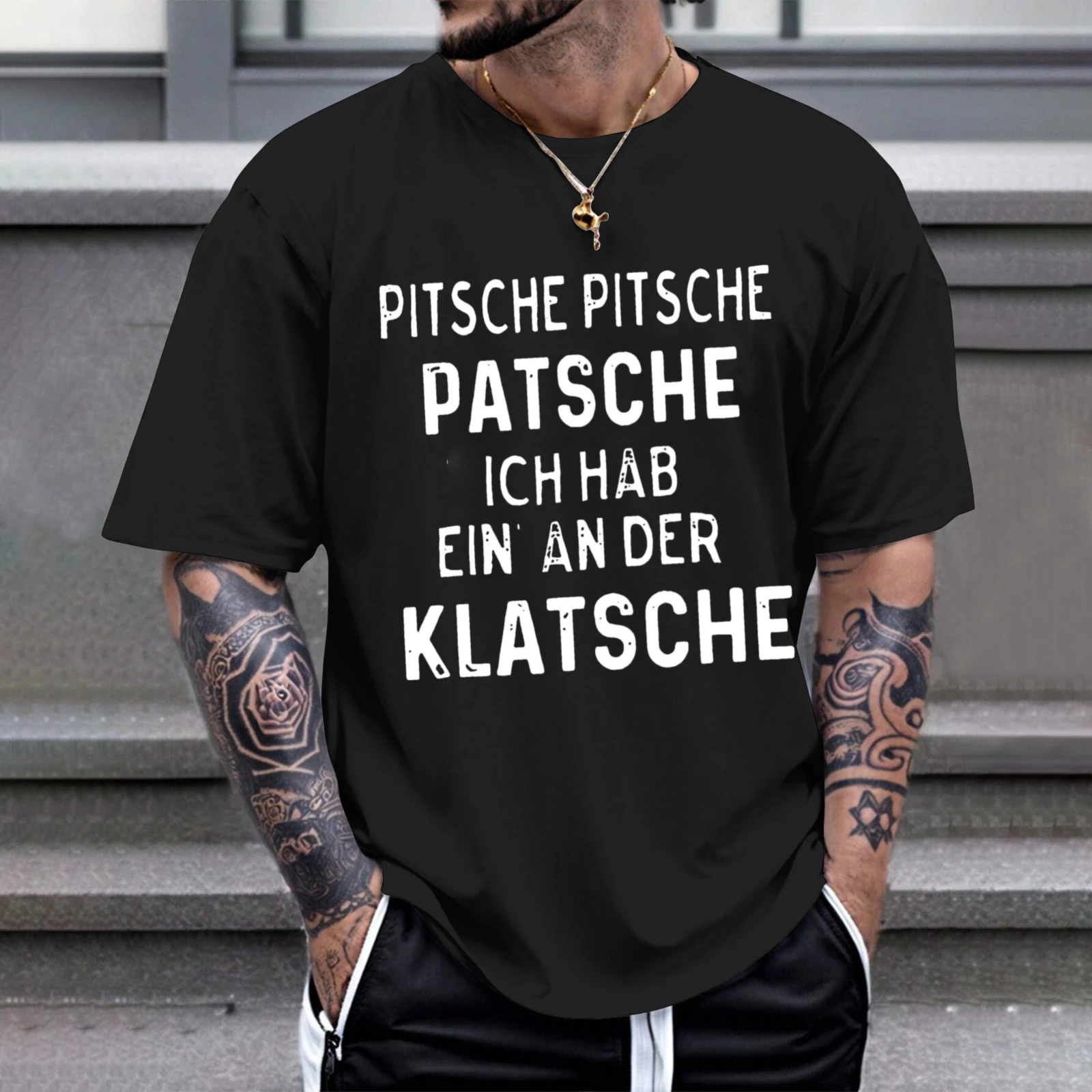 Herren-T-Shirt „Pitsche Patsche I've Got A Clap“ – Perfektion für Freizeitkleidung, Partys und Karnevalsoutfits