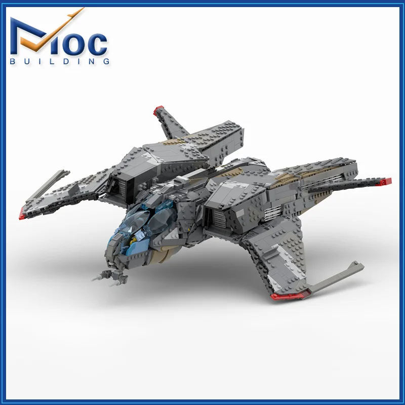 MOC Building Block Mustang Series Science Fiction Aircraft Technology Bricks DIY Assembled Model Toy Holiday Gifts