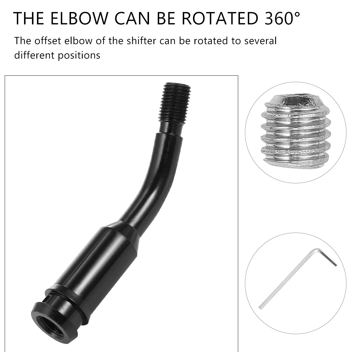 

Удлинитель ручки переключения передач, регулируемый удлинитель рычага переключения передач из алюминиевого сплава для плавной модификации рычага переключения передач