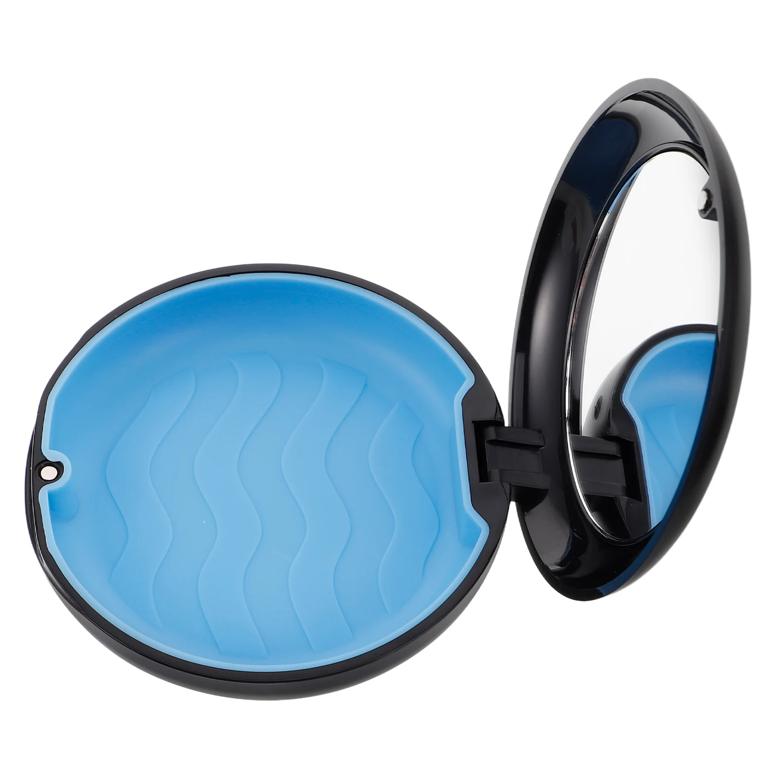 

Multifunctional Retainer Holder Mirror Compact Design Clear View Protects Cleanliness Cute Travel Accessory Storage