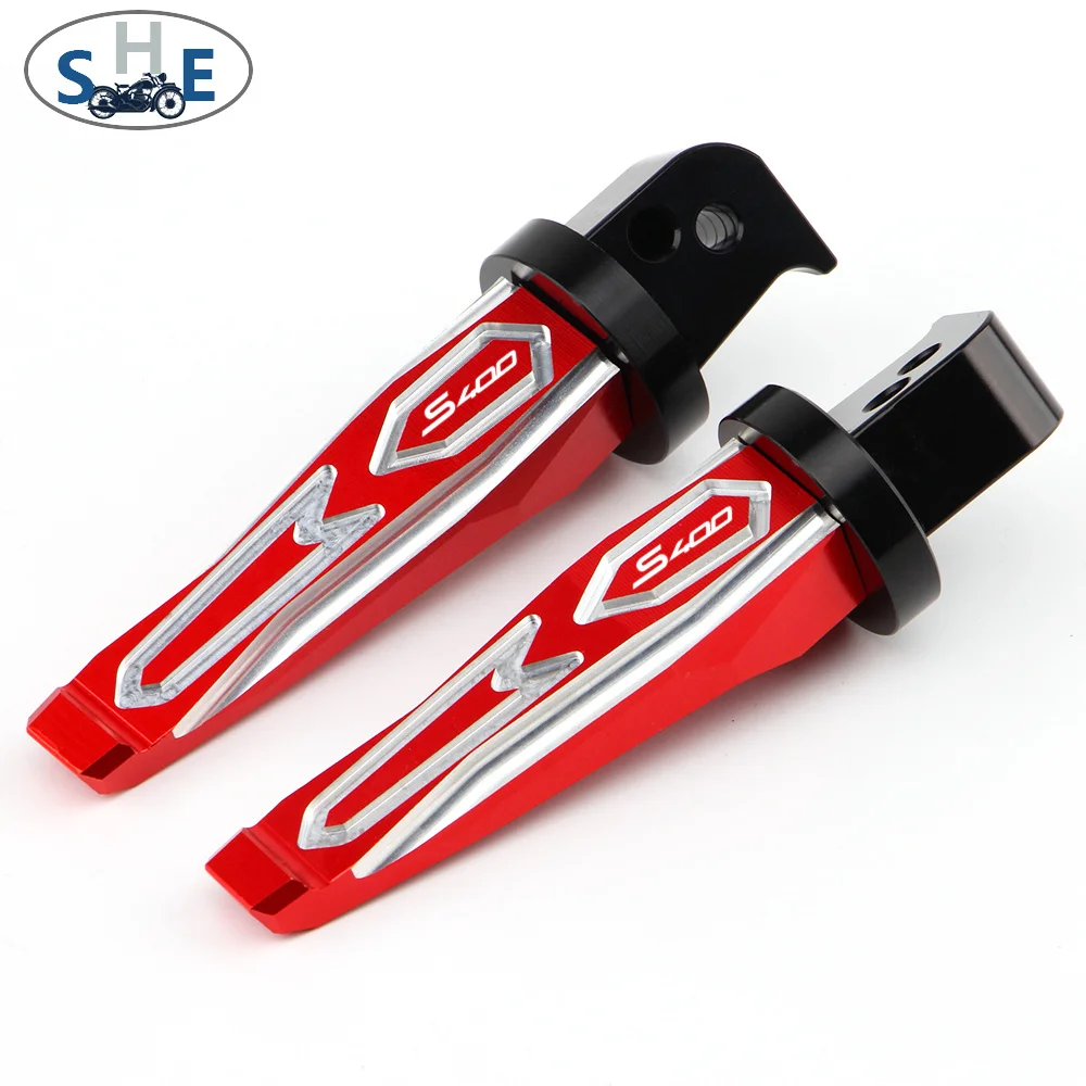 For KYMCO Xciting S400 S 400 2017-2022 Motorcycle CNC Aluminum Accessories Passenger Footrests Foot Rests Pegs Rear Pedals Peg