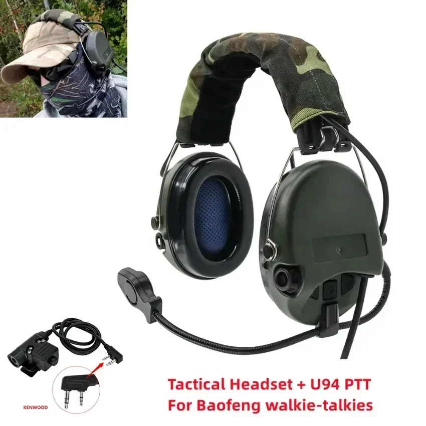 TAC-SKY Outdoor Hunting Shooting Noise-Reducing Ear Muffs, Airgun Tactical Headset, Suitable for MSASORDN Hearing Protection