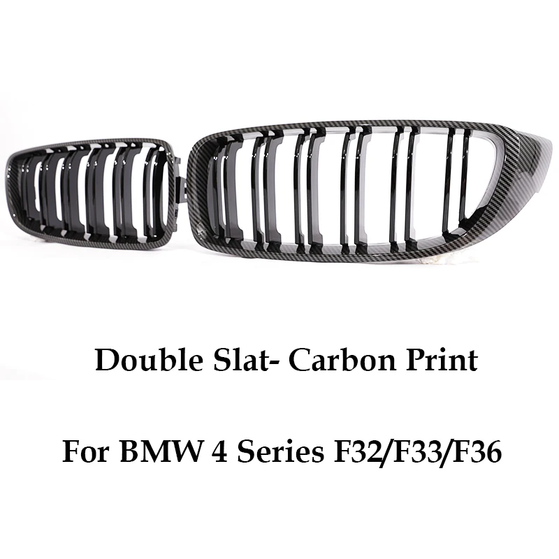 Voorbumper Nier Glanzend Zwart Carbon Chrome Grill M Kleur Grille Grill Voor BMW 4-serie Gran F32 F33 F36 F80 F82 2013-2020