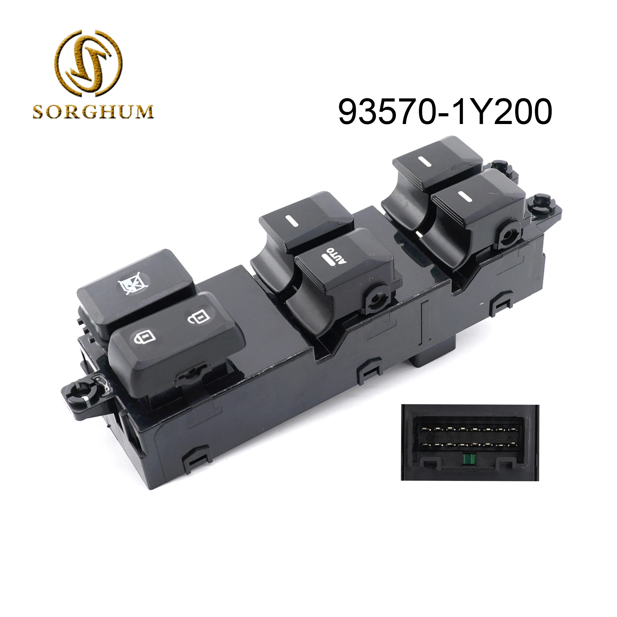 

Sorghum Electric Power Window Master Control Switch For Kia Morning Picanto 2011 2012 2013 2014 2015 2016 93570-1Y200 935701Y20