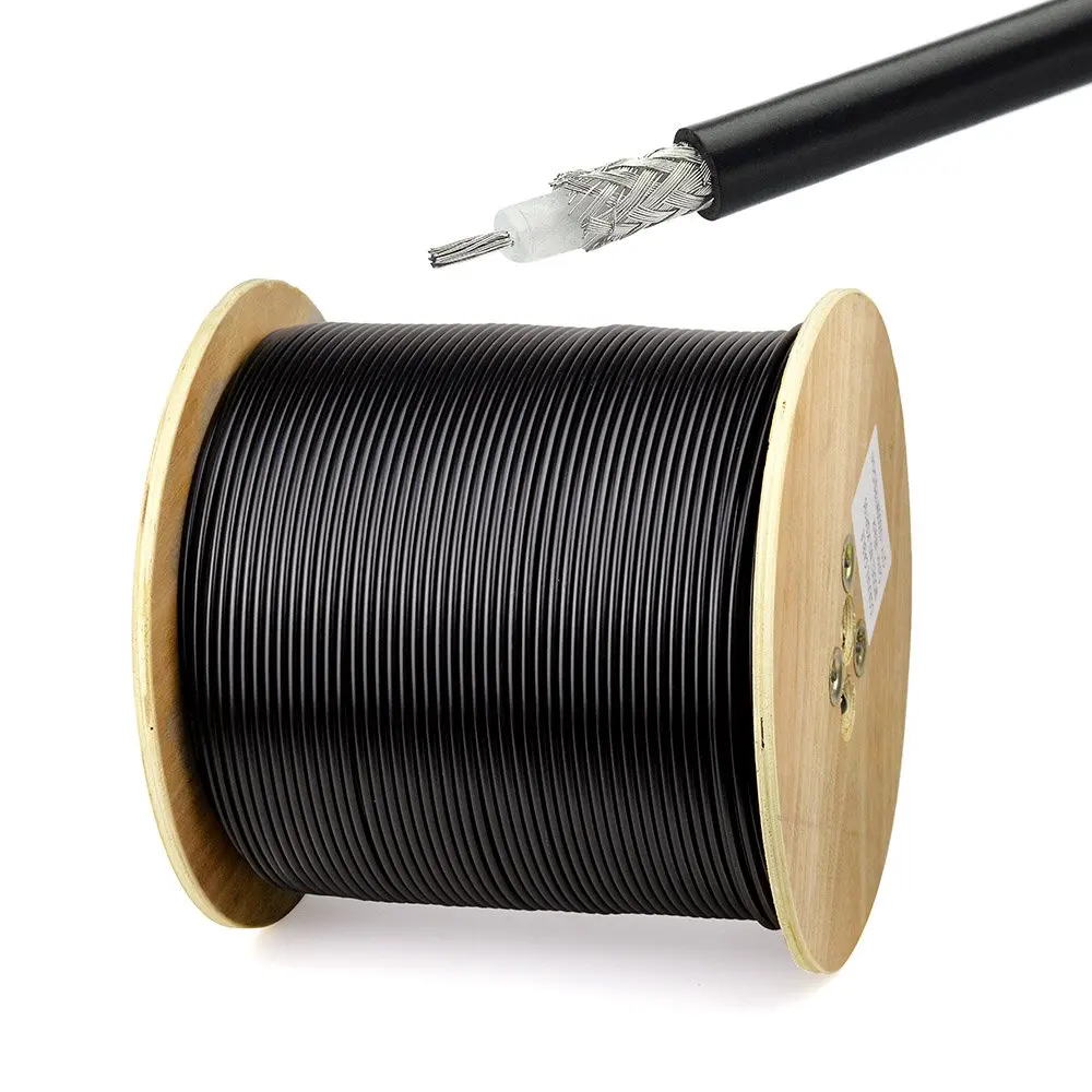 RG58 Coaxial Cable 100ft, 50 Ohm RG-58 Coax Cable for CB Radio Antenna Extension Cable etc.