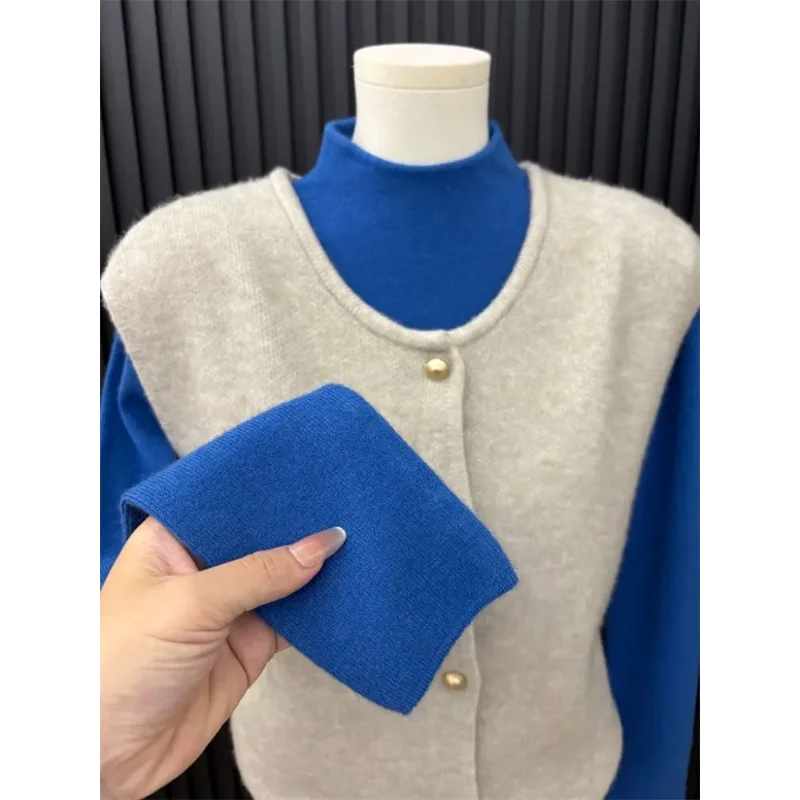 Women Half Turtleneck Fleece Lined Knit Top Soft Warm Layering Basic Thermal Sweater Undershirt