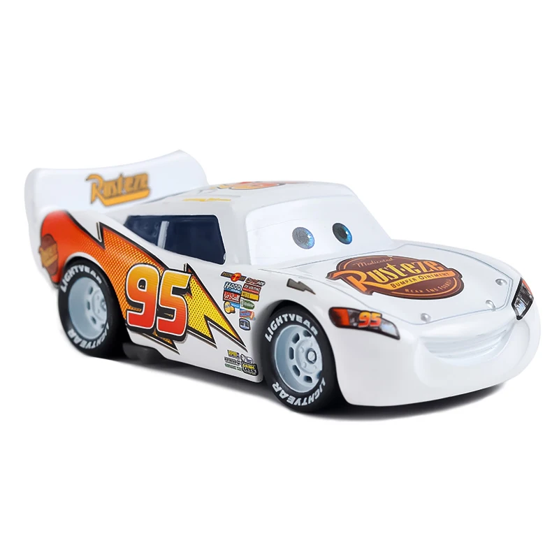 Cars Disney Pixar Toys Lightning McQueen Jacktion Storm Toy Car No. 86 Narrator Chickhick Kids Metal Diecast Alloy Car Toys