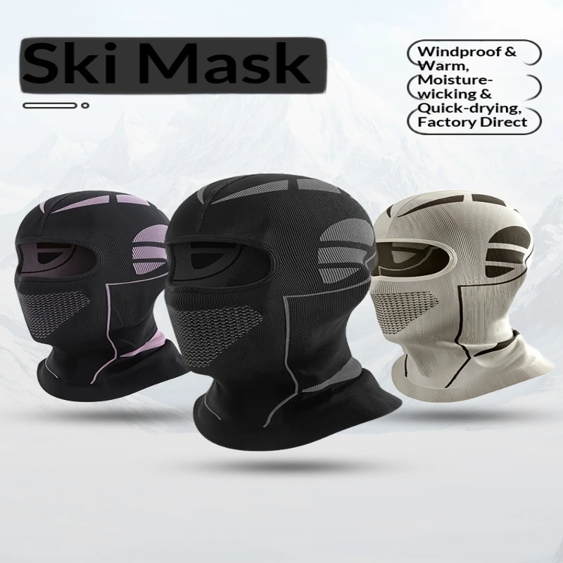 

3-х предметная осенне-зимняя велосипедная ветрозащитная лыжная маска с капюшоном для защиты от холода, мужские и женские мотоциклетные шарфы