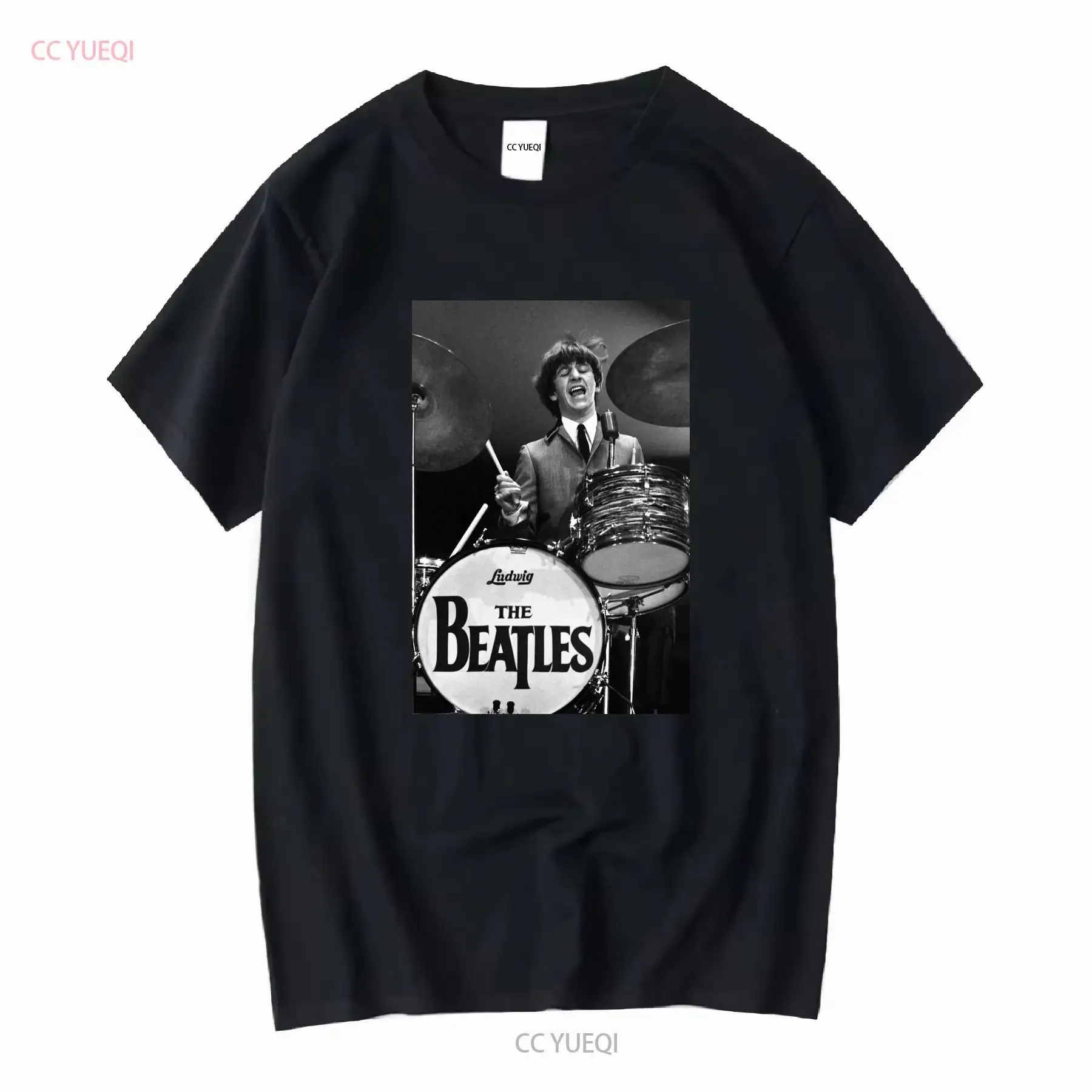 Camiseta clássica The Ringo Starr Abbey Let It Be Help Revolver mangas compridas ou curtas vintage lavada versátil casual elegante