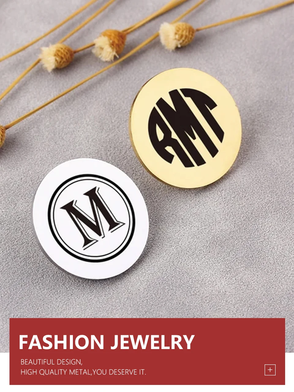 Lemegeton Benutzer definierte Name Brosche graviert Logo Anstecknadel Männer Frauen Anzug Abzeichen Edelstahl Schmuck personal isierte Vatertag Geschenk – Detail 4