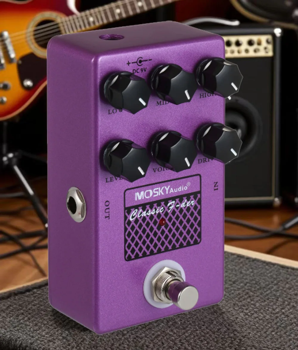 CLASSIC F-DER Speaker Simulator Cabinet Simulator Guitar Effect Pedal Speakers Simulation for Bass Guitar Accessories MOSKYaudio