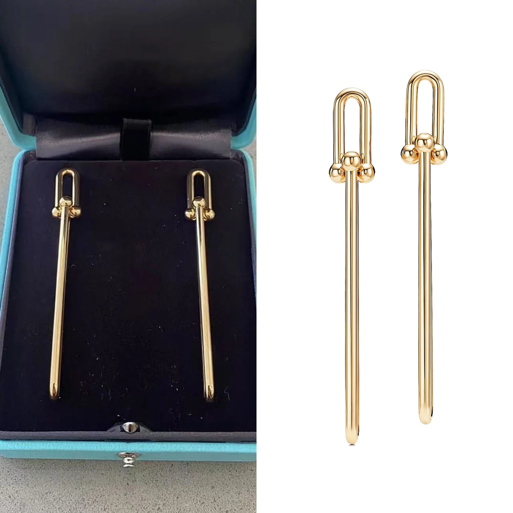 

Модный темперамент, высококачественные серьги с светочувствительной поверхностью, подвеска из чистого серебра S925, нишевые длинные серьги серии HardWear