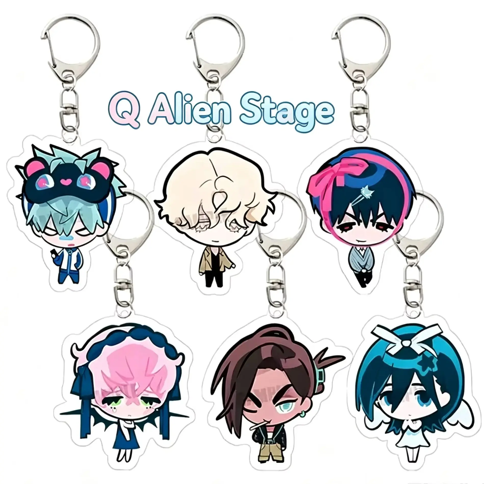 Alien Stage Acrylic Keychain Luka Mizi Hyuna Ivan Sua Till Anime Game Cartoon Plush Schoolbag Bag Cute Exquisite Gift Pendant