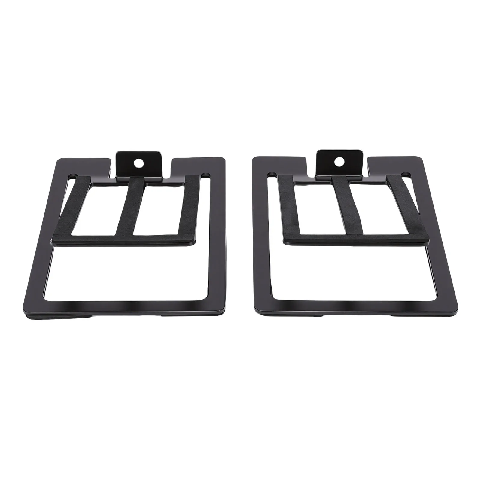 2pcs Tilted Desktop Speaker Stand 22lb Load Capacity Aluminum Alloy Speaker Riser for Bookshelf PC Speaker with AntiVibrationPad view 6