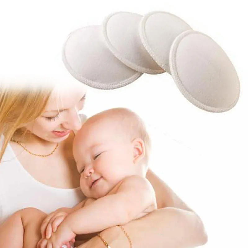 4 Uds. Almohadillas antidesbordamiento para pecho, almohadillas esponja suaves y transpirables para mamá