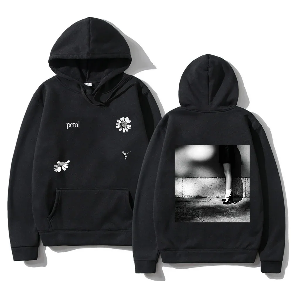Ariana Grande Petal Hoodies Long Sleeve Fashion Hooded Sweatshirts Graphic Merch Casual Loose Design Printing Pullovers Unisex