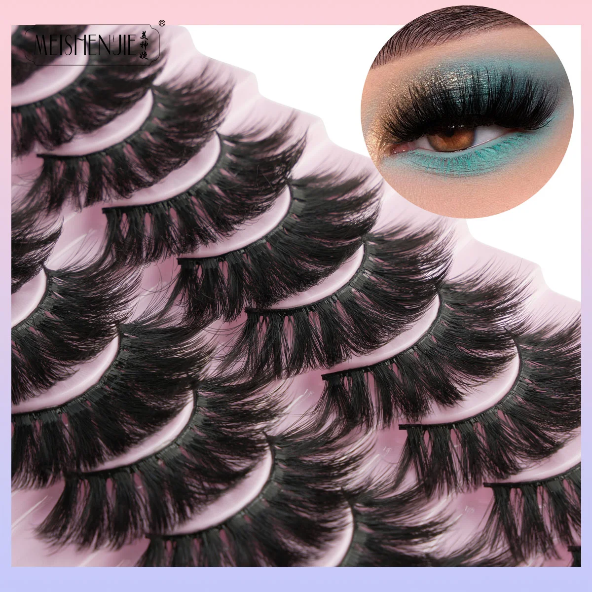 3/10Pairs 3D Mink Lashes Dramatic Thick False Eyelashes Faux Cils Makeup Wholesale Fake Eyelash Extension Maquiagem Cílios Tools