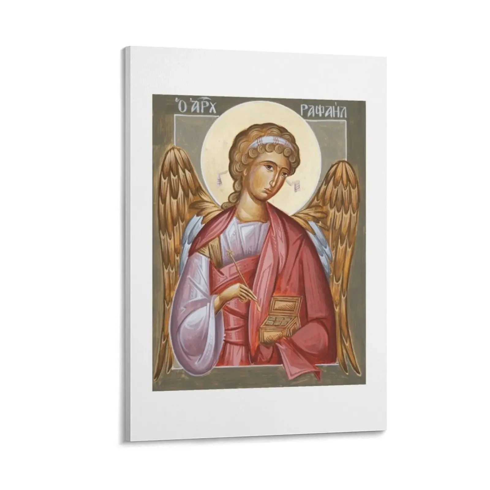 

Archangel Raphael Canvas Painting home decor posters anime Paintings on the wall decorative picture for living room
